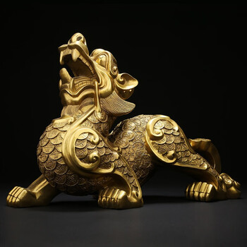 吉善缘金钱全铜貔貅摆件招财皮丘摆设店铺家居办公室装饰开业礼品风水