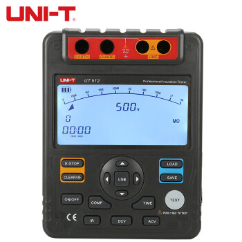 优利德（UNI-T）UT512 高压绝缘电阻测试仪数字兆欧表电子摇表数显绝缘特性测量仪