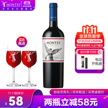蒙特斯Montes梅洛红葡萄酒750ml价格历史走势及销量趋势分析