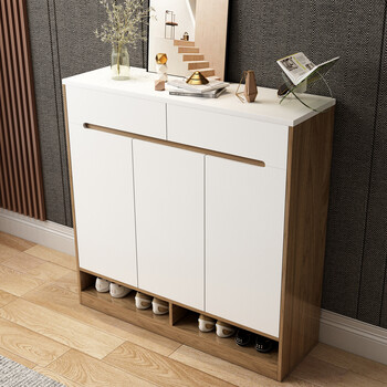 百爱优正现代简约小户型四门鞋柜北欧门厅口客厅收纳家用入户三门靠墙