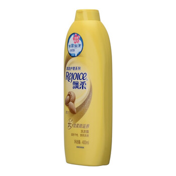 
                                        
                                                            飘柔洗发水杏仁长效柔顺家庭装400ml（控油 男士女士通用）花香调                