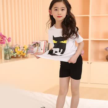薇品汇 新款女童安全裤儿童莫代尔防走光三分打底裤夏季中大童安全短