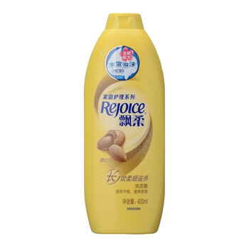 飘柔洗发水杏仁长效柔顺家庭装400ml *3件