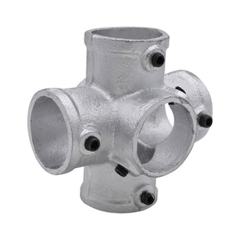扣件接头 铁通管件钢管扣件铸铁镀锌临边护配件 六通