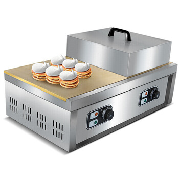 铜锣烧机器商用纯铜加厚大型自动控温版松饼机设备