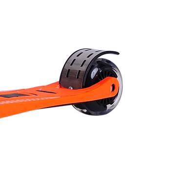 名马 儿童滑板车三轮闪光踏板车四轮男女滑轮车 橘黄色(儿童折叠款)