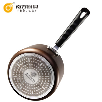 南方厨具 16CM奶锅 健康不粘锅煮热奶锅 具电磁炉用 咖啡色 NF622 咖啡色