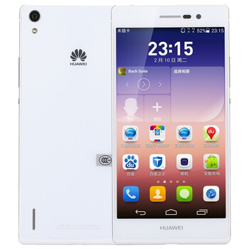 华为 Ascend P7 (P7-L00) 白色 联通4G手机 双卡双待双通