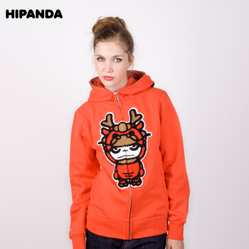 HIPANDA 设计潮牌 女龙头鲨鱼衫 红绿蓝黑四色可选 黑色 155/S