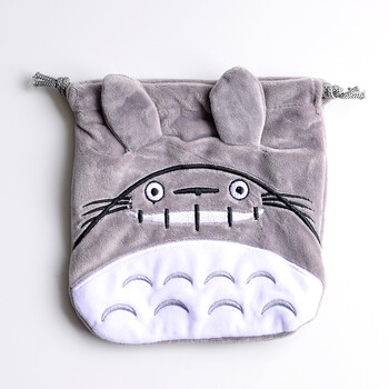 卡通毛绒抽绳束口袋 便携手机零钱收纳袋 可爱卫生棉包杂物整理袋
