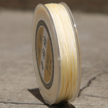 编织手链吊坠项链串珠红线绳手工具绳diy材料 米白色 a玉线20米一卷