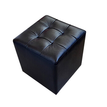 办公家具小方凳小皮墩方格小凳子试衣间小凳子 35x35x35cm