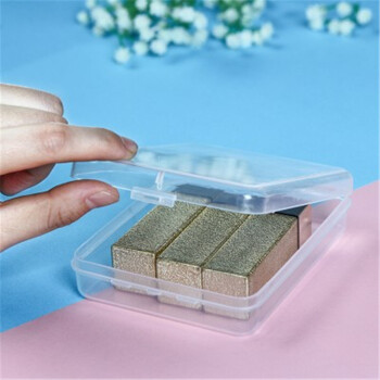 炫依酷长方形塑料盒子小盒透明收纳盒元件盒文具盒有带盖PP盒子5个装