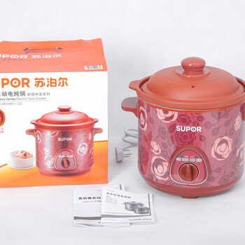 
                                        苏泊尔（SUPOR） 电炖锅红陶电炖盅煮粥煲汤养生锅DKZ30B11-230                