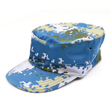 服男迷彩帽户外登山帽士野营平顶帽战斗帽迷彩作训帽 新式海洋迷彩帽