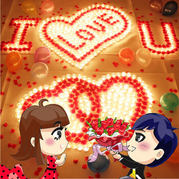 美乐酷 创意礼品浪漫蜡烛套餐求爱生日表白心形爱心小蜡烛求婚道具