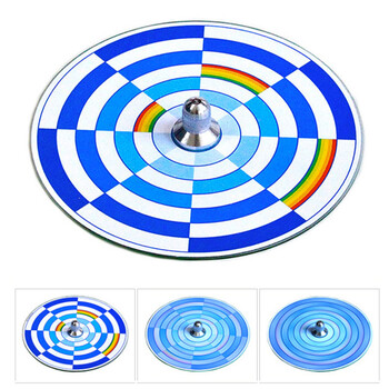 优美(umei) cd陀螺 灵动光学视觉色彩教育玩具 可定制 蓝白彩虹