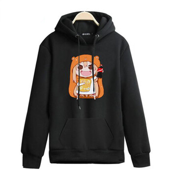 干物妹小埋 动漫 周边 衣服 连帽 卫衣 二次元 外套 黑色 001 l