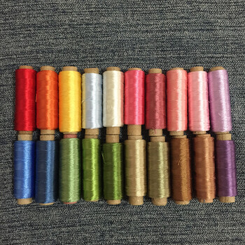 电脑刺绣线 人造丝绣花线丝光线 机绣线 彩色丝线sn5925 20支不同颜色