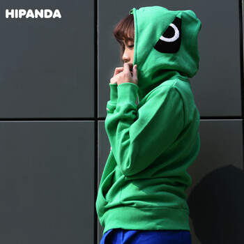 HIPANDA 设计潮牌 女龙头鲨鱼衫 红绿蓝黑四色可选 黑色 155/S