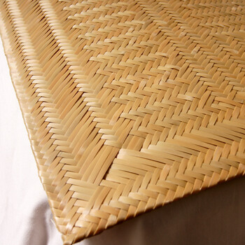 5 1.8米手工编织篾竹凉席子定做 水竹头青细篾宫廷尊贵款 中间无字 1.