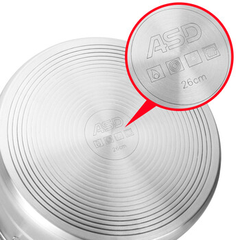 
                                        爱仕达（ASD） 蒸锅 二层26cm双层可调压复底不锈钢蒸笼电磁炉燃气通用QV1526                