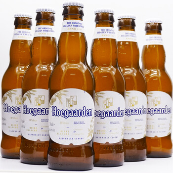 福佳hoegaarden福佳白啤酒 比利时风味啤酒 精酿啤酒 330ml*6瓶装
