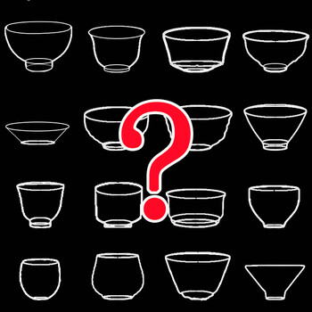 随机发货6个茶杯粗陶手绘品茗杯陶瓷泡茶小茶杯泡茶单杯子 6个茶杯