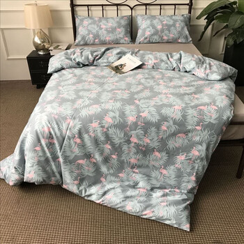 富丝娜家纺品牌 全棉单件被套森林系单人双人纯棉被罩宿舍床用200x230