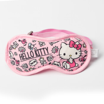 日本凯蒂猫（Hello Kitty） 眼罩旅行眼罩办公室睡眠遮光透气眼罩女午休睡觉助眠护眼眼罩 卡通可爱粉色