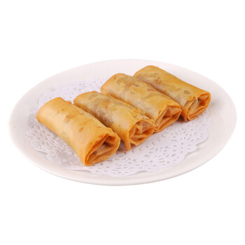 鲜虾春卷750g 50枚南美白虾仁春卷西式点心小吃美食 春卷零食 油炸