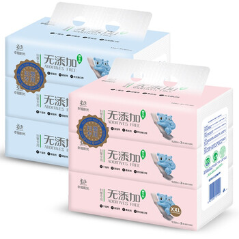 
                                        【京东超市】幸福阳光(sunelements)抽纸 无添加食品级认证婴儿可用3层120抽*3包（大规格）                