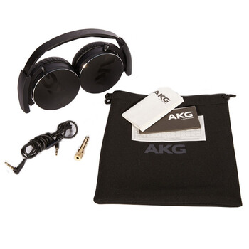 
                                        爱科技（AKG）Y50 便携头戴式耳机 重低音 线控耳麦 立体声耳机 HIFI音乐耳机 手机通用 黑色                