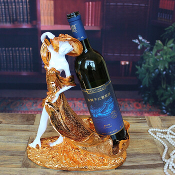 欧式红酒架  美女葡萄酒架  树脂红酒架  人物摆件 美女酒架