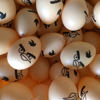 钓鱼摆摊儿童钓鱼玩具磁性鱼磁铁鱼宝宝戏水广场小鱼玩具鱼 有印鸡蛋