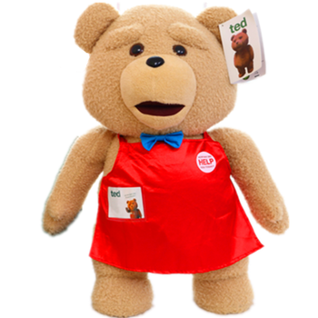 泰迪熊正品美国电影ted熊贱熊麻吉毛绒情人节礼物teddy bear 嘴动版