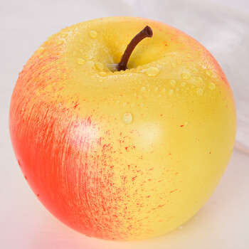 仿真水果蔬菜 假苹果青苹果模型食品道具塑料水果玩具假水果摆件 红黄