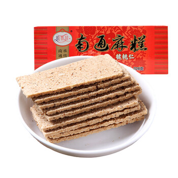 脆香居南通特产南通麻糕核桃仁麻糕228g云片糕传统糕点食品麻烘糕杂粮