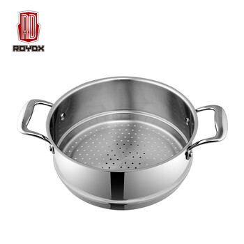 
                                                            莱德斯（ROYDX） 威柏德国304不锈蒸笼蒸屉蒸格架可叠24cm汤锅蒸锅蒸包蒸馒头锅                