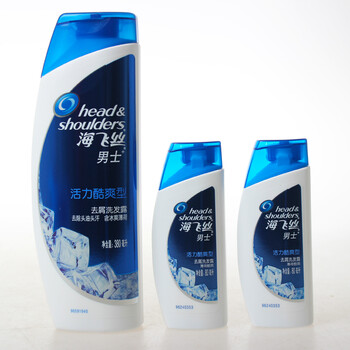 海飞丝男士活力酷爽洗发露洗发水380ml+80ml*2优惠装 超值更优惠