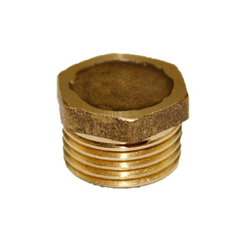 天一金牛 全铜外丝堵头 四分水管闷头/管帽/丝堵 铜堵头4分6分 1寸