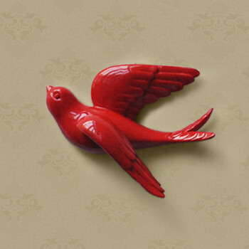 家兴旺(homexw) 美式乡村燕子壁挂壁饰创意客厅卧室小鸟挂件电视背景