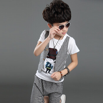 男童短袖套装夏装2儿童衣服3男孩子4运动5小孩t恤短裤休闲装6中小童8