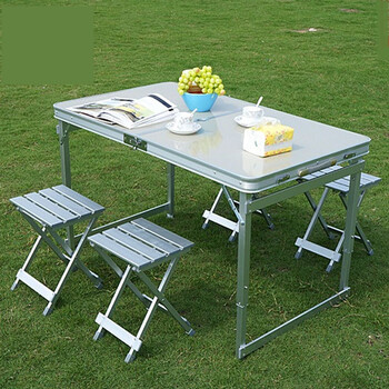可折叠展业桌 车载桌椅房车桌 户外活动桌广告