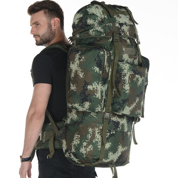 迷彩背包行军大容量特种兵户外旅行登山双肩战术行军07背囊 夏季迷彩