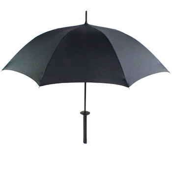 伞伞发光晴雨伞 创意武士刀伞长柄晴雨伞不沾水一甩干面料个性雨伞男神必备 1.1米刀伞适合1-2人使用