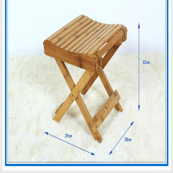 马扎小凳子折叠凳便携家用小板凳实竹简易靠背小椅子木凳竹凳 纳凉凳