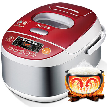 Supor/苏泊尔 CFXB40HC4-120 柴火饭 智能球釜电饭煲4L电饭锅可视天窗