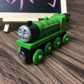 儿童木质托马斯小火车头套装 磁性轨道滑行木制玩具车大号3岁 2号亨利