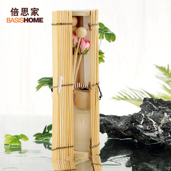 倍思家 水果味无火香薰精油套装藤条干花香薰套装 独特造型设计 柠檬 35ml